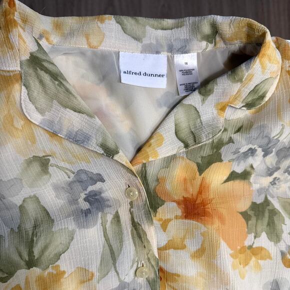 Vintage yellow and white floral - Picture 5 of 6